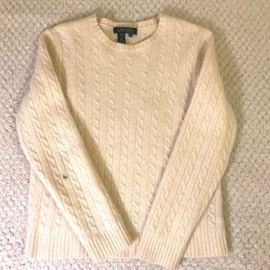 Cream sweater by Ralph Lauren